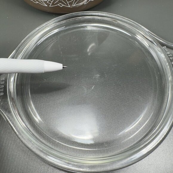 Vintage Pyrex Woodland Brown Casserole Baking Dish With Lid 473 B 1L Glass Dish - Picture 4 of 15